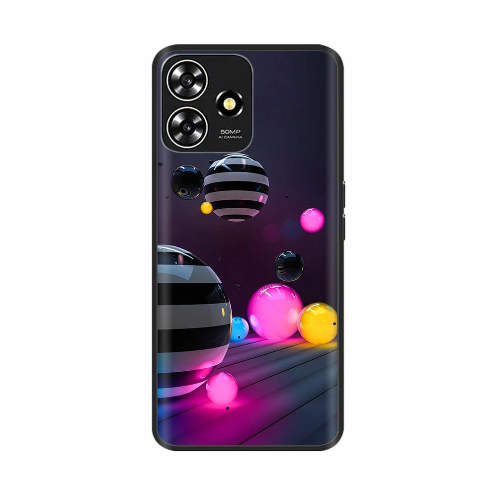 Для ZTE A73 4G Чехол Для ZTE Blade A73 Крышка Мода Черный Защитный Мягкий Силиконовый Чехол для Телефона Для ZTE Blade A73 4G Fundas Coque