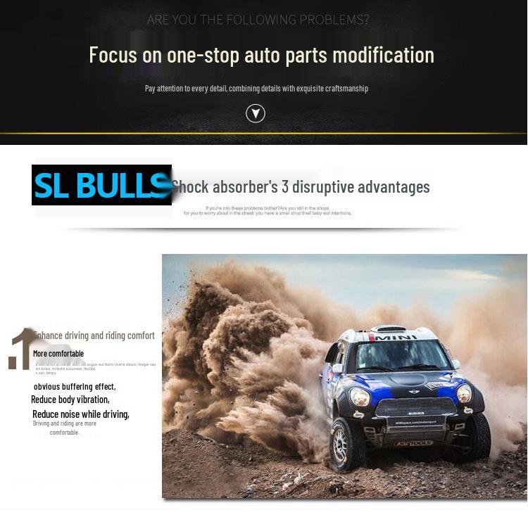 Adjustable Shock Absorber & 2-Inch Lift Kit for RAM1500 Pickup