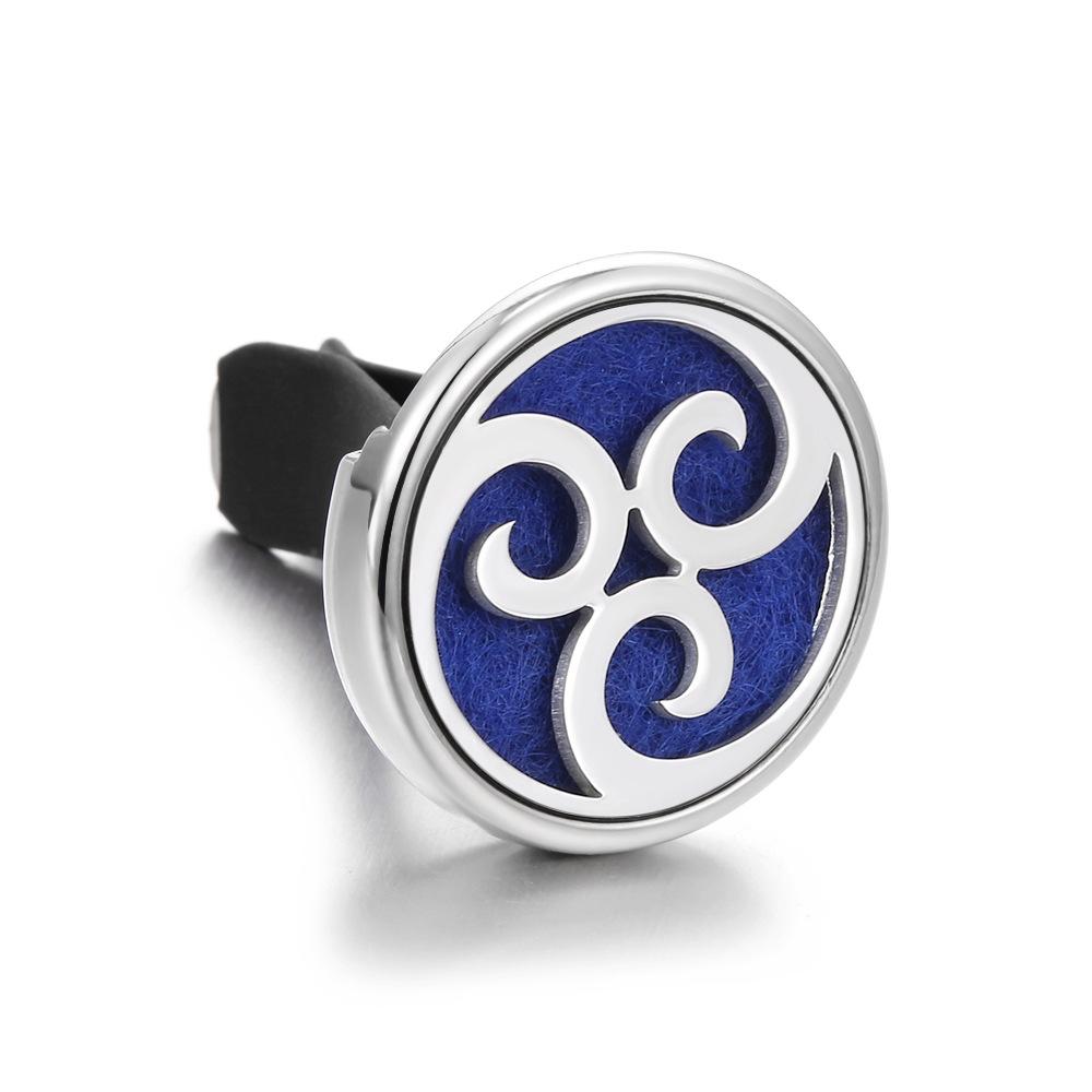 Stainless Steel Hollow Car Bracket Car Aromatherapy Trend Clip Life Tree Car Aromatherapy Clip Perfume Dispenser