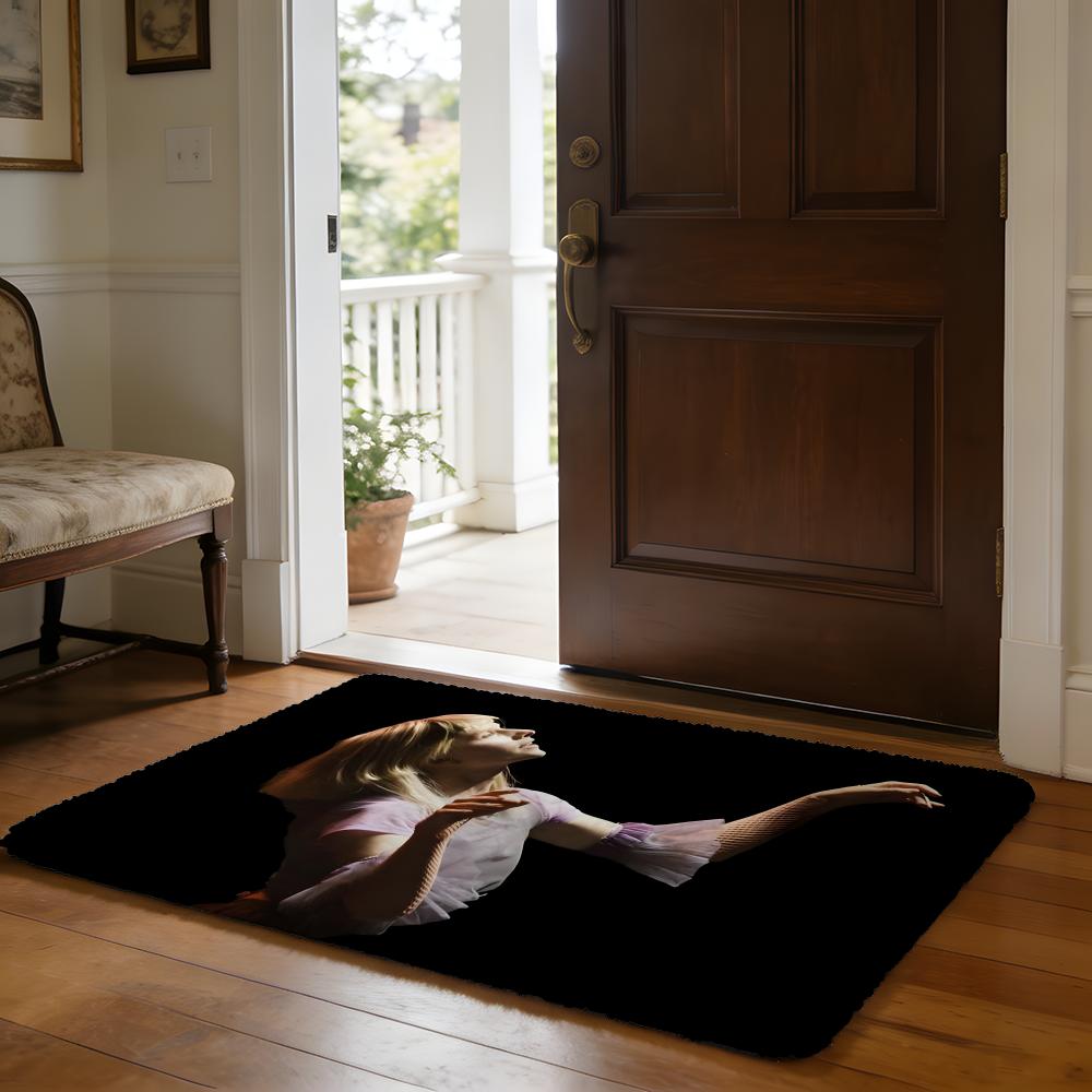 Floor Mat Soft Flannel Rug Non Slip Absorbent Mat for Bathroom Bedroom Home Decor O Orla Kiely Flower