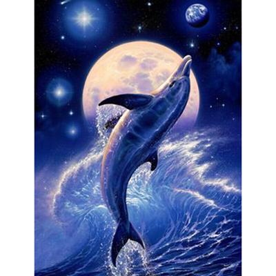 DIY 5D Алмазная мозаика Дельфины Алмазная картина Наборы для вышивки крестом Домашнее украшение