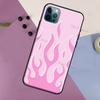 Чехол Flame Aesthetic Светло-синий Огненно-розовый для iPhone 13 12 11 14 Pro Max 6S 7 8 Plus SE 2020 12 13 Mini X XR XS Max Задняя крышка