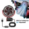 Car 3 Gears Adjustable Fan 5V USB Universal Cooling Air Fan Auto Interior Parts Vehicle Accessories Fit For Car Home Office