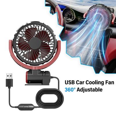 Автомобильный 3-скоростной регулируемый вентилятор 5 В USB универсальный охлаждающий воздушный вентилятор детали салона автомобиля автомобильные аксессуары подходят для автомобиля домашний офис
