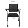4pcs Conference Room Chairs, Ergonomic Mesh Back Office Guest Chairs, Waiting Room Seating, Meeting Chairs for Office, Reception