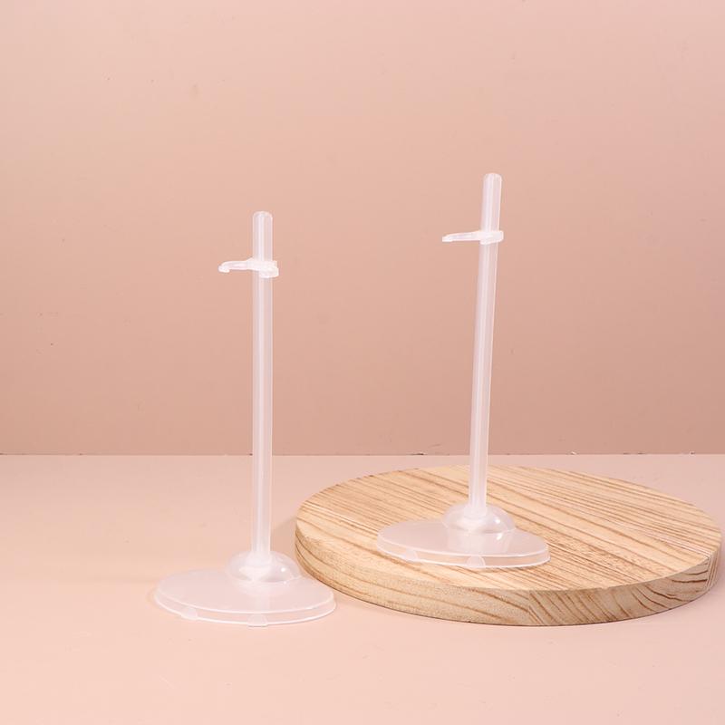2Pcs Transparent Stand Support For Dolls Holding Clear Color Toy Figure Display Holder 1/6 Doll Prop Up Mannequin Model