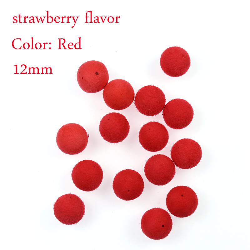 15PCS/30PCS 12mm Carp Fishing Pop Ups Boilies Baits Corn Apple Strawberry Sweet Potato Flavor Carping Bait
