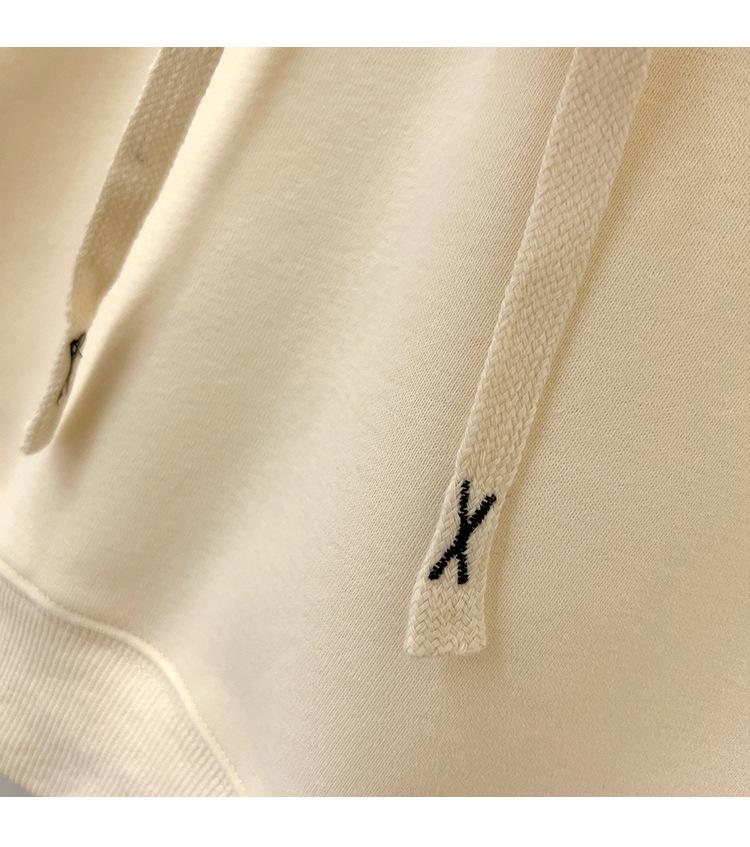 Heart Button Hoodie: College Style Loose Fit for Spring & Autumn 2025