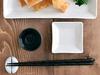 East Original Square Plates Set of 5 White Small Square Soy Sauce Dishes (SS) (STUDIO BASIC) - Plates, Plates, Plates,