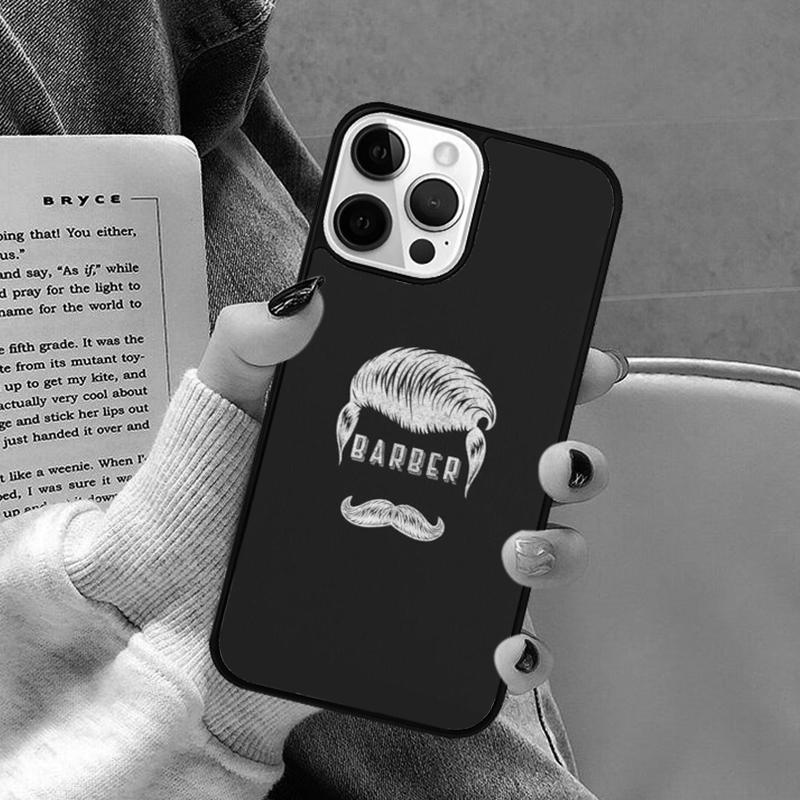 Парикмахерский шест Ножницы Расческа Бритва Чехол для телефона для iPhone 17 Air 16 16e 15 Plus для Apple 13 11 12 14 Pro Max Чехол coque