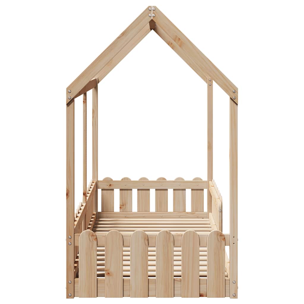 Kids  House Bed 80 x 200 cm Solid Pine Wood