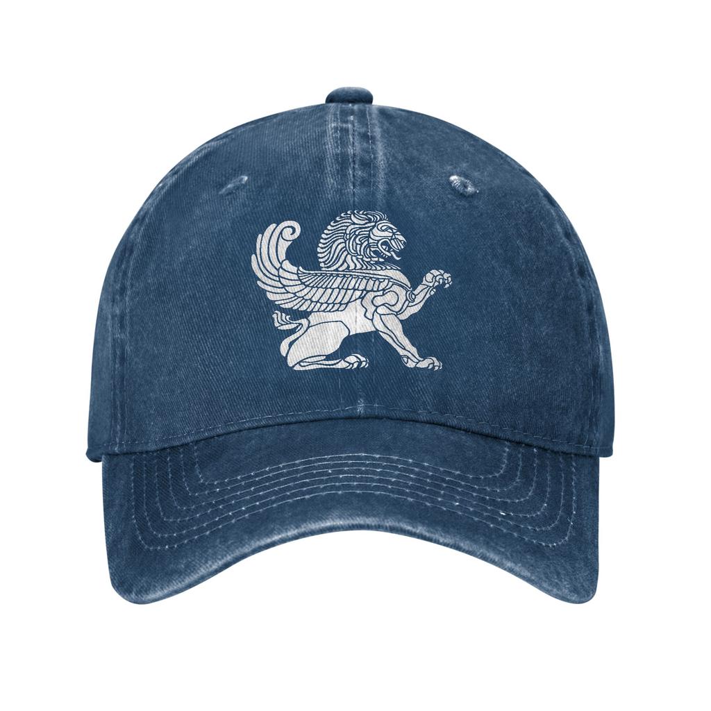 Persian Lion Iranian Baseball Cap Sun  Outdoor Gym Sun-Proof Washed Trucker Hat Women Unisex Casual Design Snapback Cap