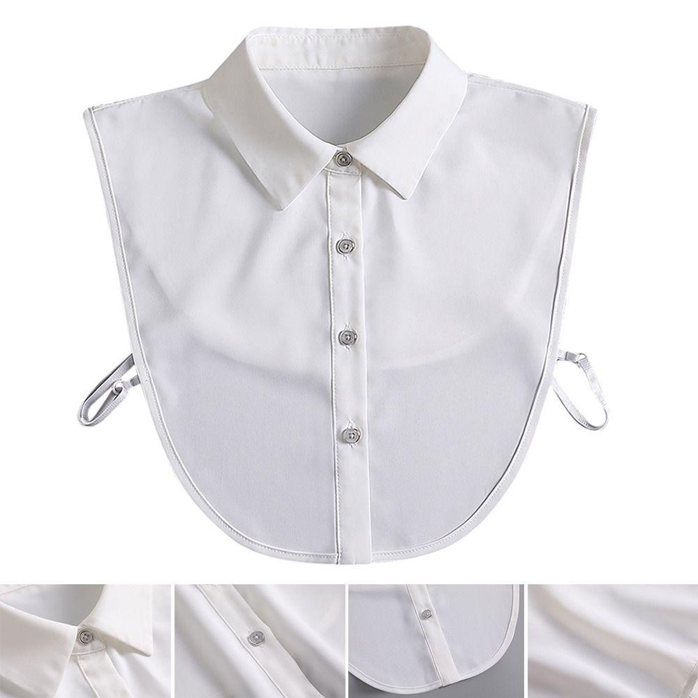 Women Classic Chiffon Blouse False Collar Lapel Clothes Accessories Shirt Fake Collar