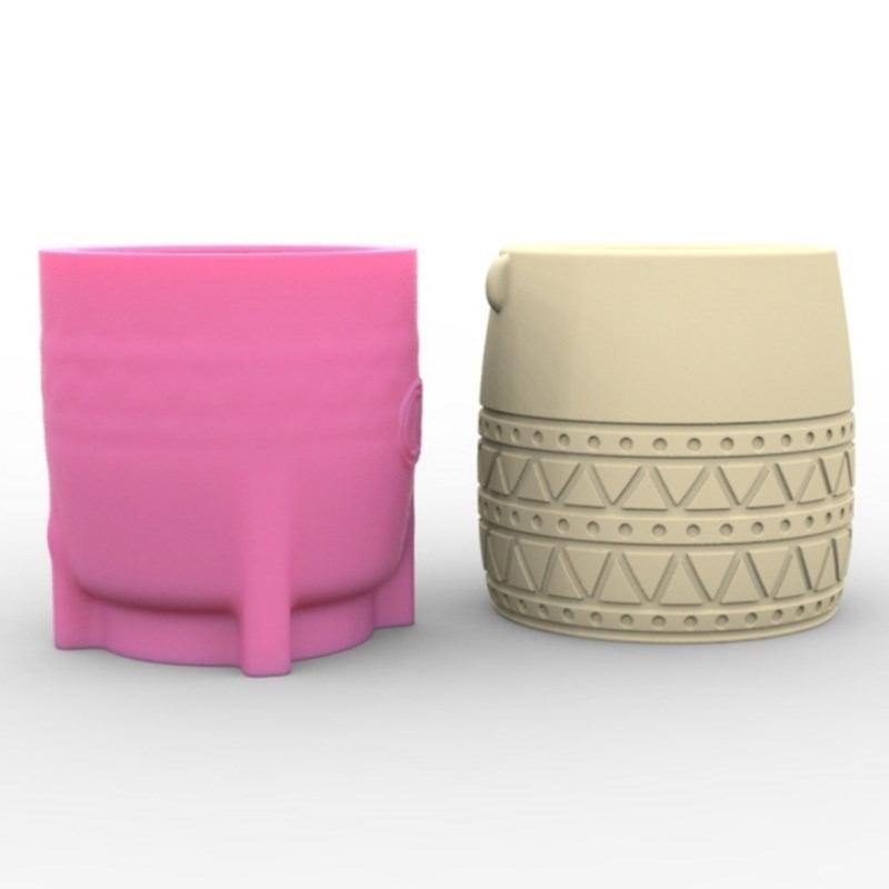 Абстрактное лицо, форма для цветочных горшков, формы для эпоксидной смолы, держатель для ручек, подсвечник, цементный горшок, силиконовая форма, украшения для дома