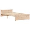 VidaXL Cadre de lit Bois massif 75x190 cm Petit simple 815004