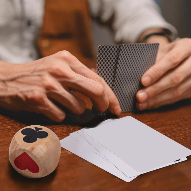 2 шт. Индикатор для игры в Euchre Деревянные козыри Кубики масти Портативный Маркер двойных козырей Кубики для путешествий, кемпинга и вечеринок
