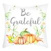 New Cross-cuddle Pillow Cover English Letters Thanksgiving Pumpkin Print Cushion Home Sofa Cushion Cover