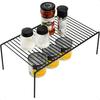 Kitchen Cabinet Storage Shelf Rack Set of 2 Large 15.7 X 9.4 Inch Rustproof Metal Wire Shelves Spice Shelf Rack Cupboard Organi