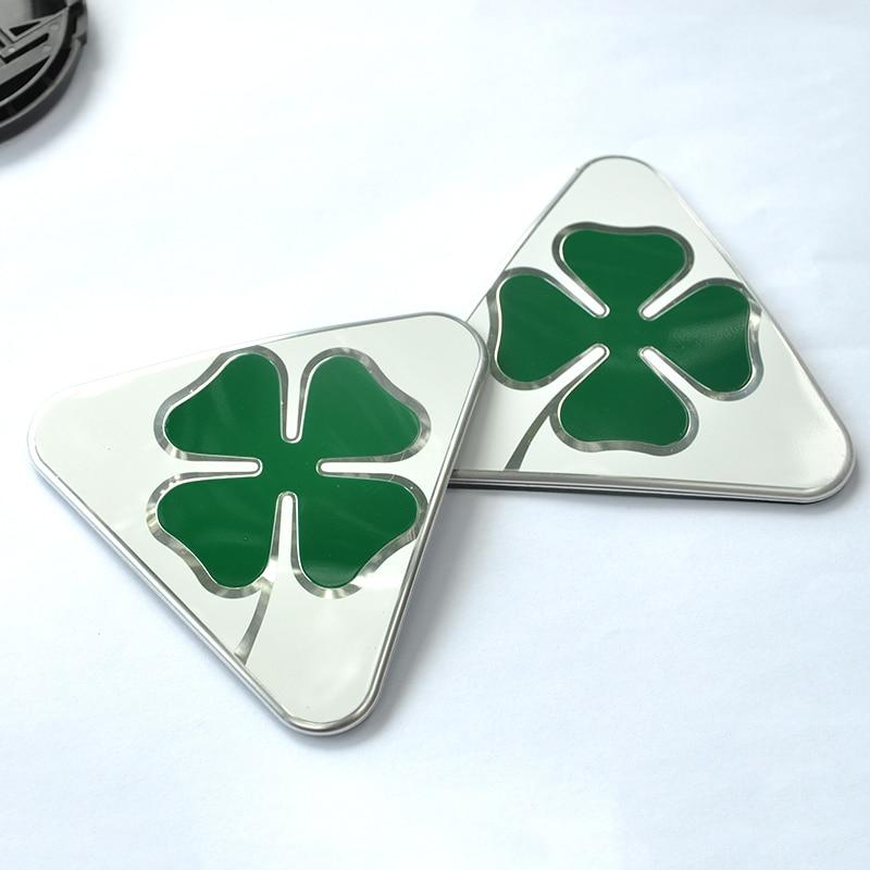 Металлические 3D декоративные наклейки с четырехлистным клевером для автомобиля, автозапчасти, чехол для украшения автомобиля, царапины