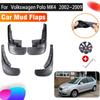 4pcs Anti-splash Mudguards For Volkswagen VW Polo MK4 4 9N 2002~2009 Auto Splash Guard Front Rear Fender Car Accessories