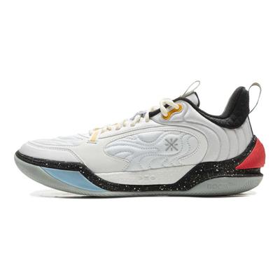 Li Ning Wade Удобные Модные Универсальные Амортизирующие Износостойкие Дышащие Низкие Баскетбольные Кроссовки Мужские кроссовки Белый ABPV001-2
