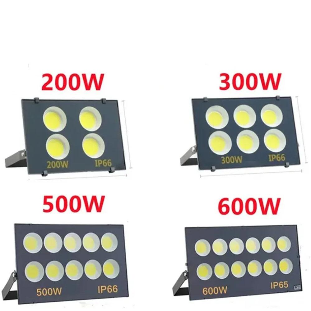 LED Outdoor Floodlight AC220V Spotlight IP66 Waterproof Lamp 50W 100W 200W 300W 500W 600W Led Flood Light Garden Street Lamp