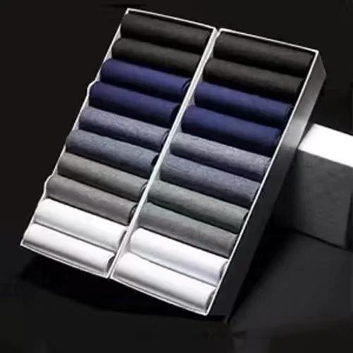 20 пар/лот мужские носки летние тонкие шелковые деловые носки средней длины дышащие антибактериальные ультратонкие черные носки для мужчин