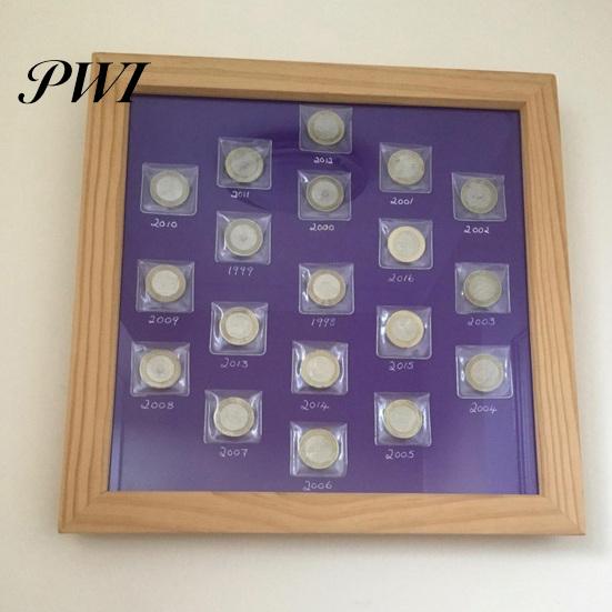 Souvenir Coin Holder 50Pcs Storage Bag Clear Waterproof Dustproof PVC Semi-circle Transparent Sleeve Flap Collection Medal Jewelry Protector Pouch