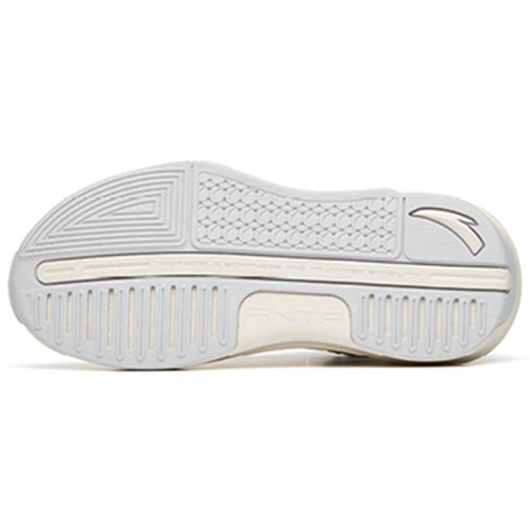 Anta C37 2.0 Lightweight And Breathable Mid top Skateboard Shoes Women's White Gray 922228082-1