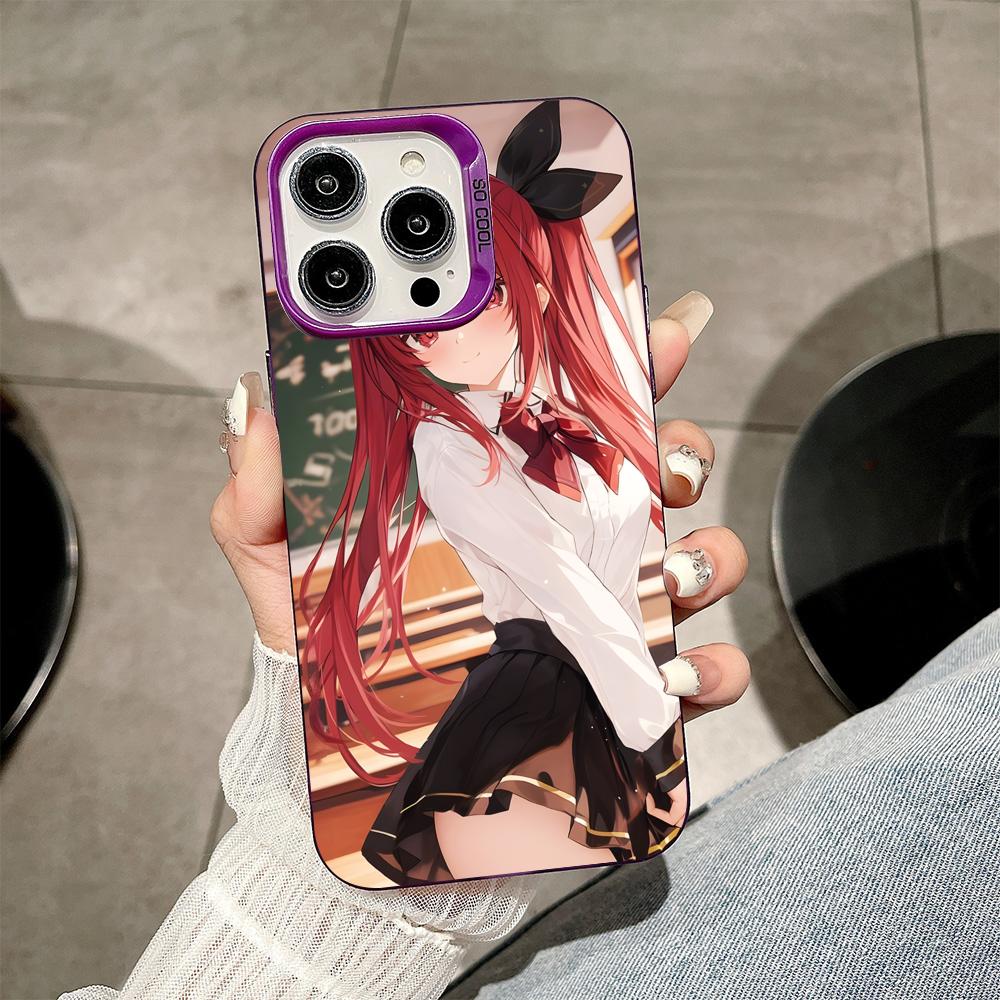 Date a Live Kotori Itsuka Purple Translucent Mobile Phone Case for iPhone 17 16 15 14 13 12 11 X XR XS Air Pro Max Plus Cover