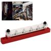 Power Distribution Block M6 Screw 6 Terminal Bus Bar   12V‑48V 150A for Automobile Boat