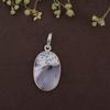 Dendritic Agate Reiki Pendant, 925 Silver Pendant, Handmade Jewelry, Pendant Necklace, Healing Pendant, Gift For Her, Anniversary Gift