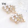 Clothing Accessories Flower Branch Brooch with Faux Pearls Rhinestones, Decorative Lapel Pin Daily Wear for Wedding Party, Dainty Jewelry Accessory