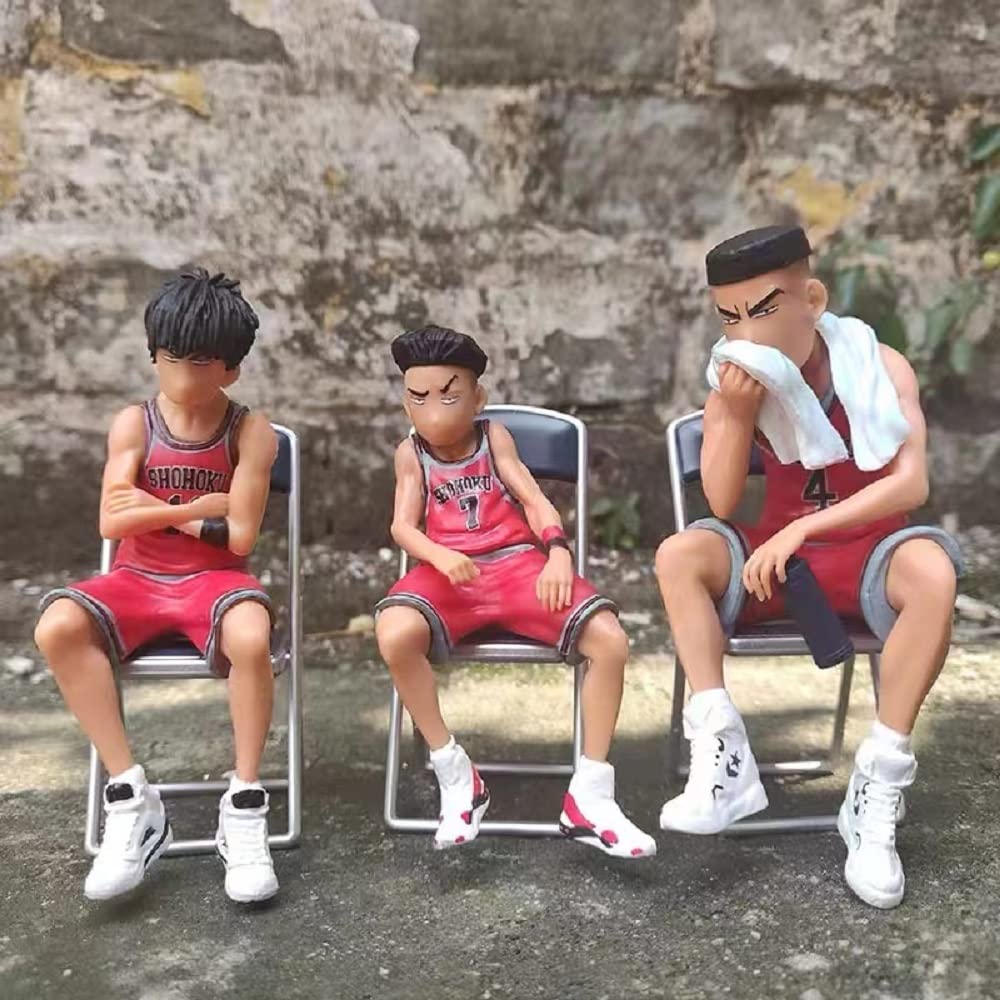 Hanamichi Sakuragi Ryota Miyagi Mitsui Hisashi Rukawa Kaede Фигурка Модель Игрушки Аниме Фигурка Полная фигурка 5 шт. 7-8 см Slam Dunk Kaede Rukawa