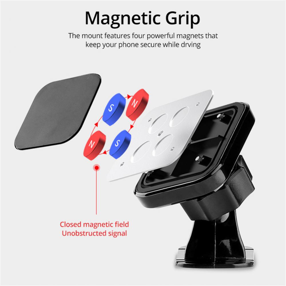1pc Car Magnetic Phone Holder 360 Rotating Air Vent GPS Mobile Phone Mount Support Bracket For IPhone Samsung Car