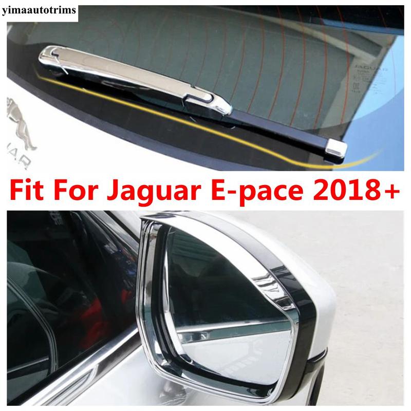 Rear Window Rain Wiper / Rearview Mirror Rain Shade Rainproof Blades Cover Trim For Jaguar E-pace E pace 2018 - 2025 Accessories