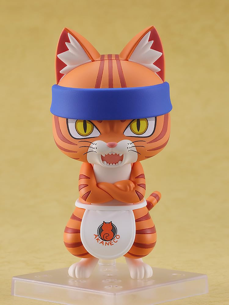 Nendoroid Ramen Red Cat Bunzo Plastic Painted Movable Figure Non-scale