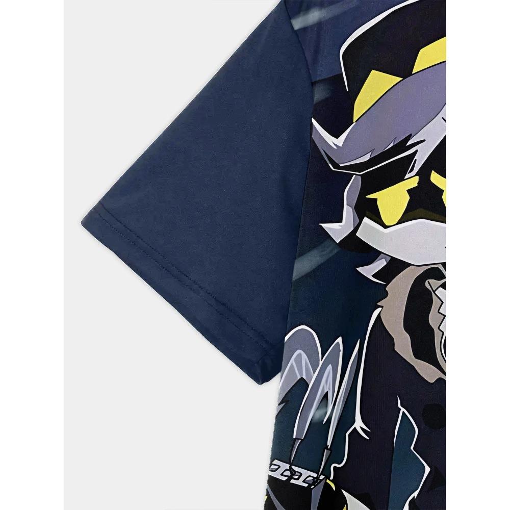 3D Печать Детская Аниме M-Убийца D-Дроны Одежда от 5 до 14 Лет Мужская Уличная Одежда для Детей Мальчика Девочки Ребенка Футболка Топ Рубашки