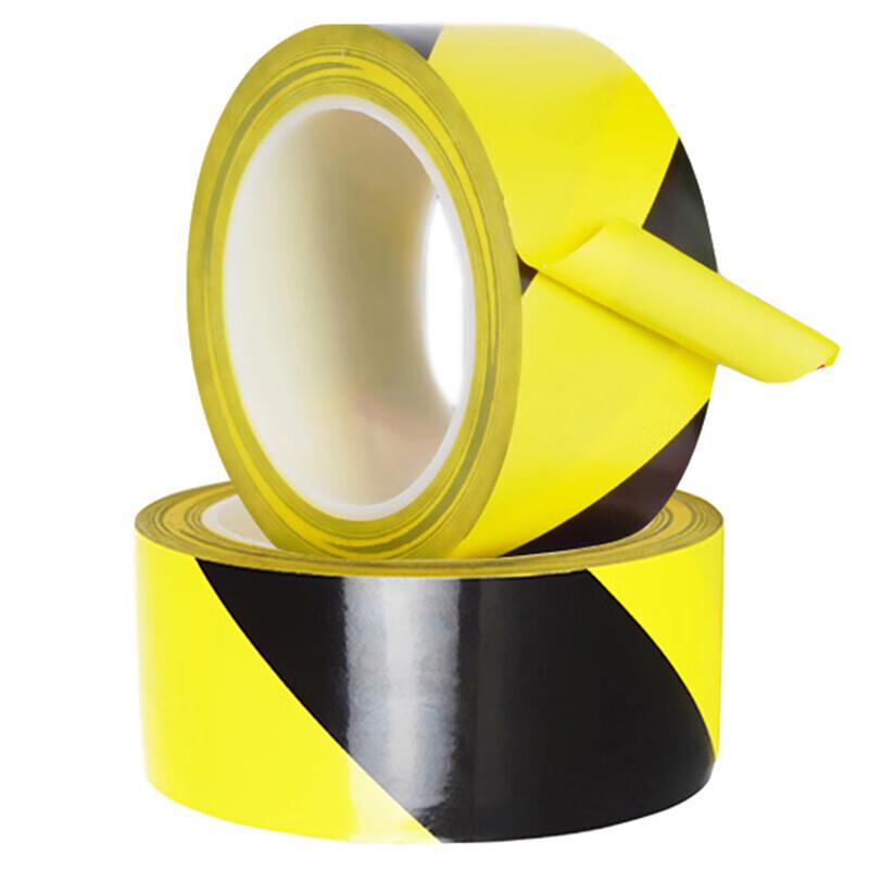 Winstable W7783 PVC Warning Floor Tape, Black Yellow