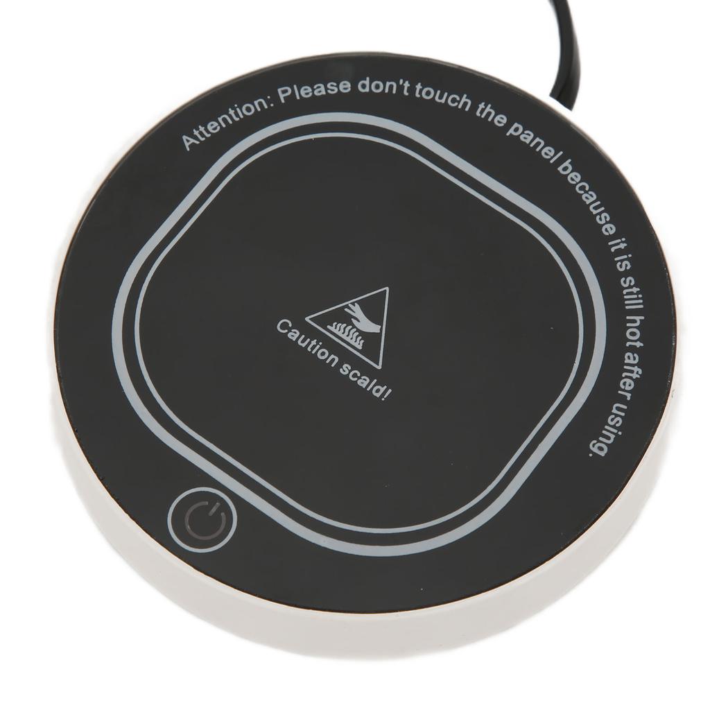 Cup Warmer Pad Constant Temperature Black USB Intelligent Utility Cup Heating Mat for Coffee Milk Te