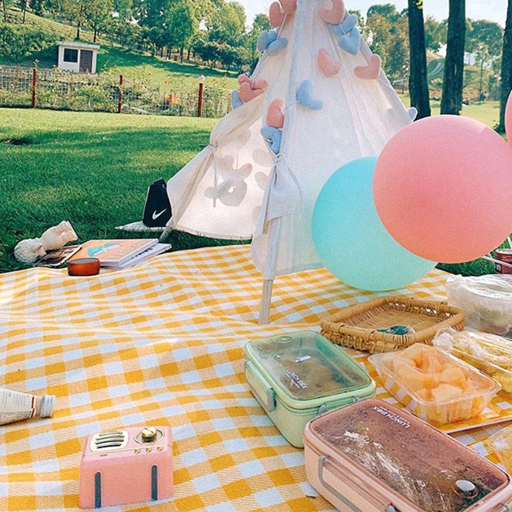 Портативный пляжный коврик Складное одеяло для кемпинга Уличный коврик для пикника