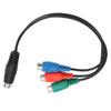 S Video 7 Pin Male to 3RCA Female Cable High Accuracy 7 Pin to AV Cable Sound Adapter Cable 0.9ft
