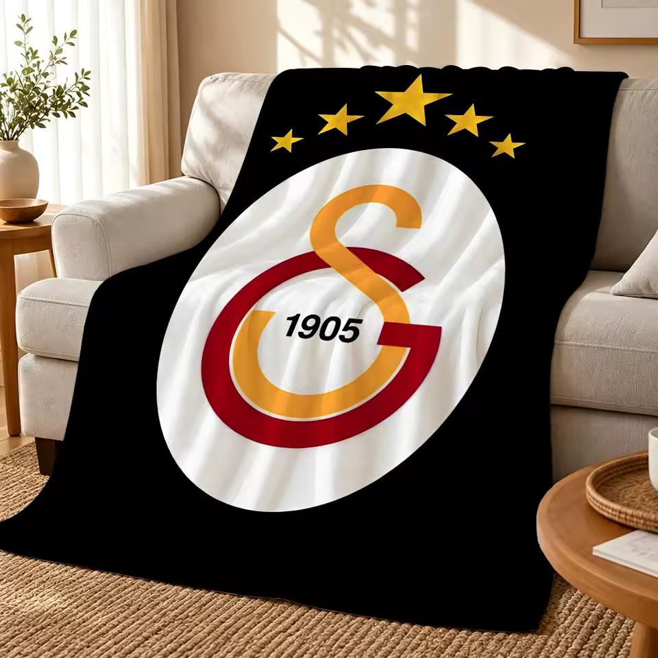Cool G-Galatasaray-Club Throw 240g flannel blanket, suitable for sofas, beds, offices, exquisite gift blankets