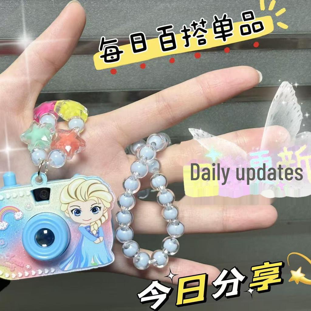 Детская светящаяся проекционная камера-ожерелье-игрушка - милый подарок из бисера для маленьких девочек