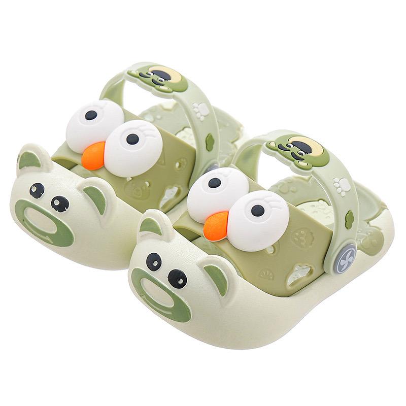 Kids Summer Cartoon Cave Hole Sandals 2024 Garden Beach Slippers Sandals Non-Slip Soft Soled Quick Drying Shoes Childs Sandals