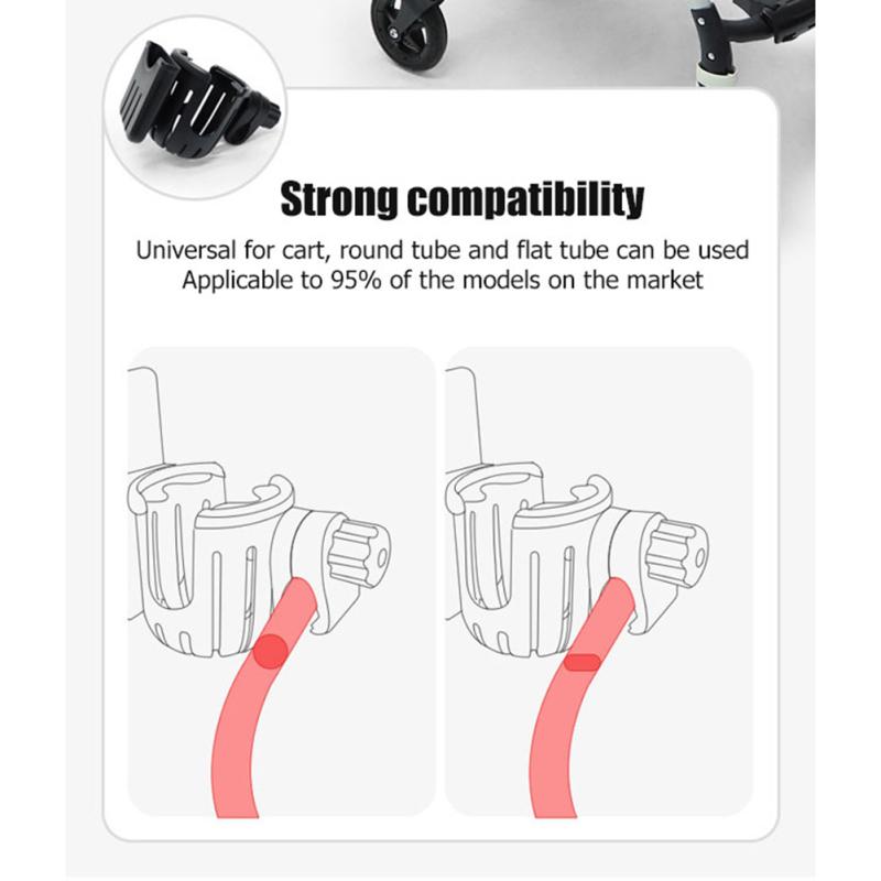 2-in-1 Bicycle Water Bottle Holder Phone Holder Multifunctional 360 Degree Rotation Water Cup