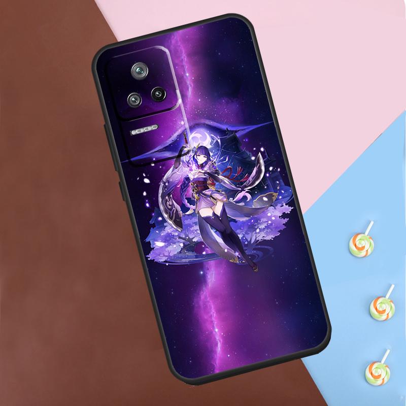 Чехол Raiden Shogun Genshin Impact для Xiaomi 13T Pro 14 12T 11T 12 13 Lite POCO F5 X3 X4 X5 X6 Pro M6 F3 F4 M5s