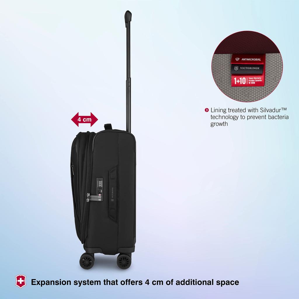 Crosslight Frequent Flyer Soft Side 8 Wheels Expandable Soft Side Business Business Travel Overseas Quiet Lightweight Suitcase Carry Bag Expandable