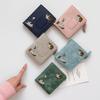 Korean Style Canvas Card Bag Purse Coin Pouch Retro PU Leather Card Holder  Outdoor