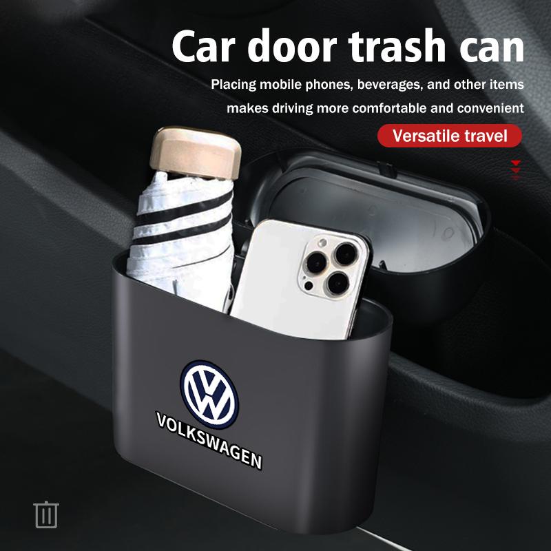 For Volkswagen VW Car Door Trash Bin Rubbish Can Garbage Container Cup Holder Polo Jetta Sagitar Magotan Passat B5 B6 B7 CC zg7